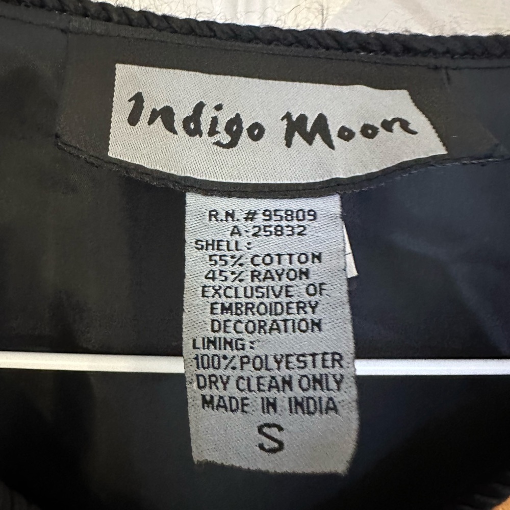 Indigo Moon Size Small Brocade Patchwork Blazer T… - image 7